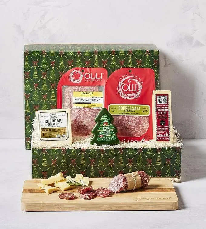 Holiday Charcuterie and Cheese Board Gift