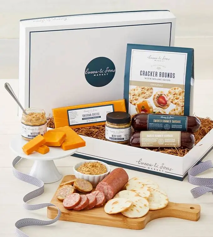 Lucca & Sons Sausage & Cheese Gift Box