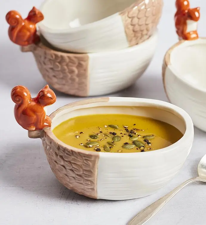 Acorn Soup Bowls - Set of 4
