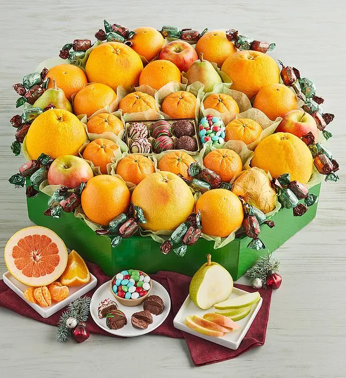 Grand Holiday Fruit Wreath