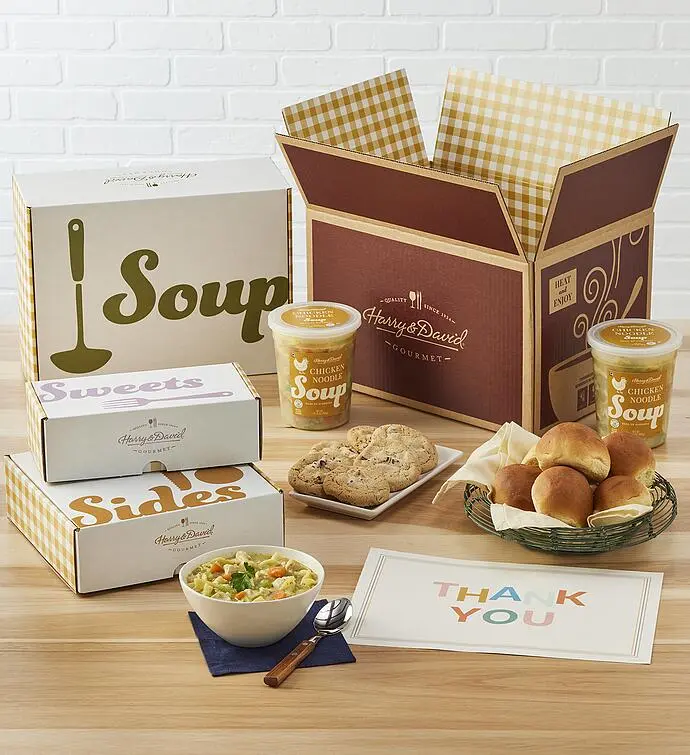 Chicken Noodle Soup Gift Box with Thank You Placard