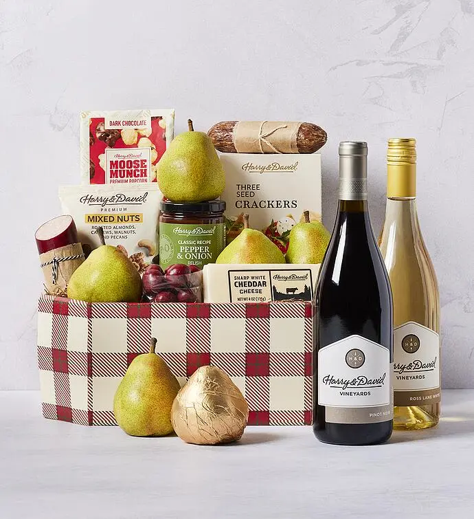 Season's Best Gift Basket with Wine