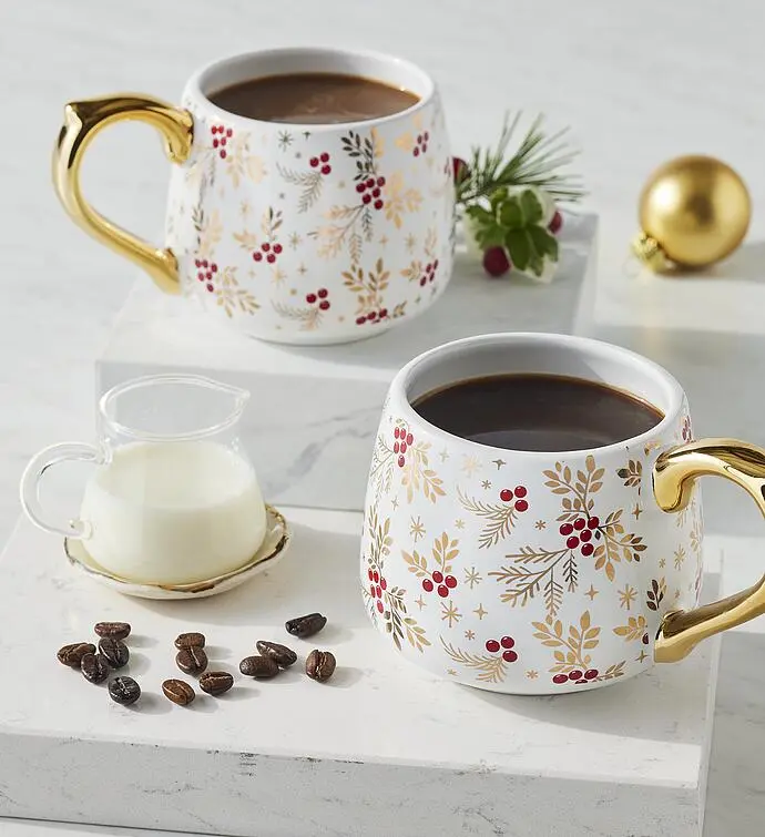 Holiday Bayberry Mugs - Set of 2