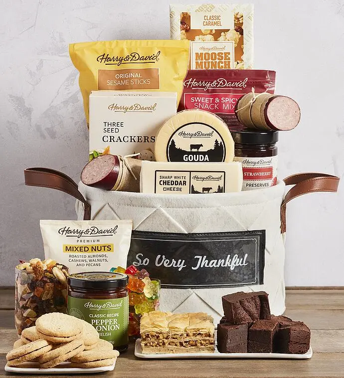 Grand "So Very Thankful" Gift Basket