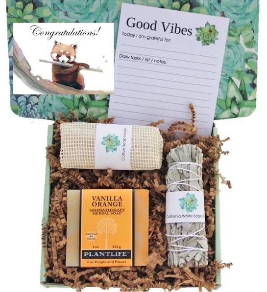 "Congratulations" Good Vibes Women's Gift Box (Good Vibes Womens Gift Box - Sm - "Congratulations" Card)