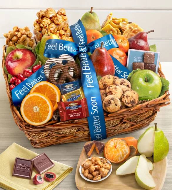 Feel Better Fruit & Sweets Gift Basket (Feel Better Fruit & Sweets Gift Basket)