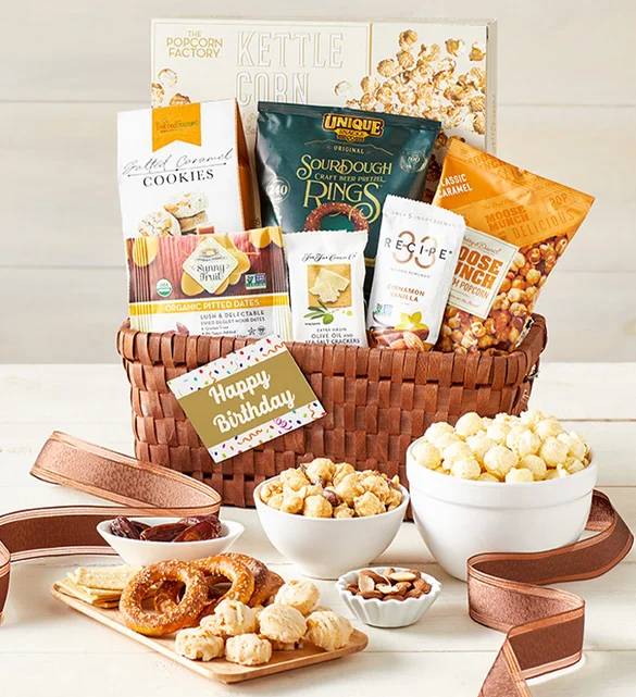 Classic Gourmet Happy Birthday Gift Basket (Classic Gourmet Deluxe Happy Birthday Gift Basket)