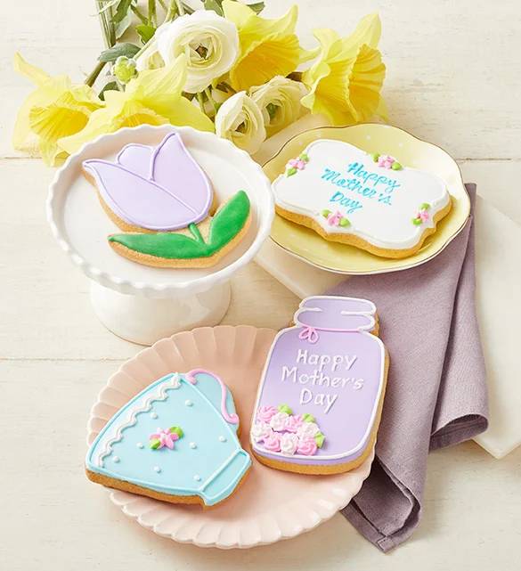Mother’s Day Artisan Iced Cookies (Best Mom Artisan Iced Cookies - set of 4)