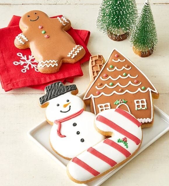 Santa's Holiday Artisan Iced Cookies (anta’s Holiday Artisan Iced Cookies - set of 4)
