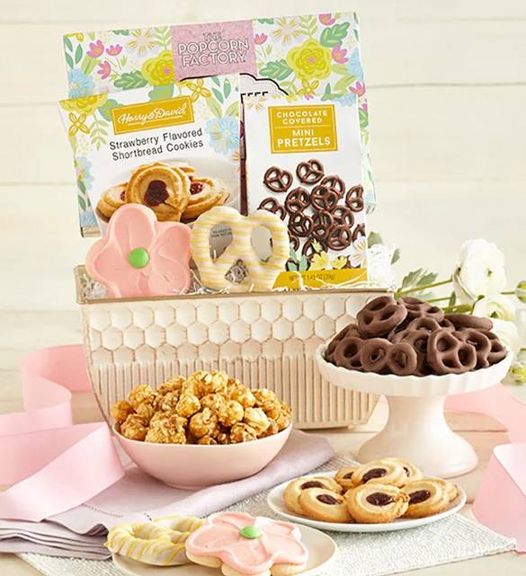 Full Bloom Sweet Treats Basket