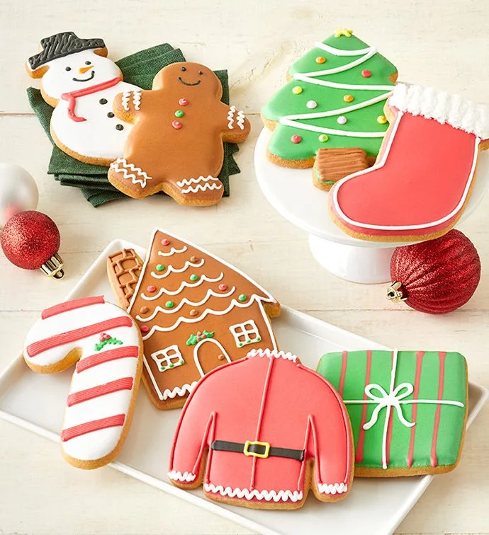 Santa's Holiday Artisan Iced Cookies (anta’s Holiday Artisan Iced Cookies - set of 4)