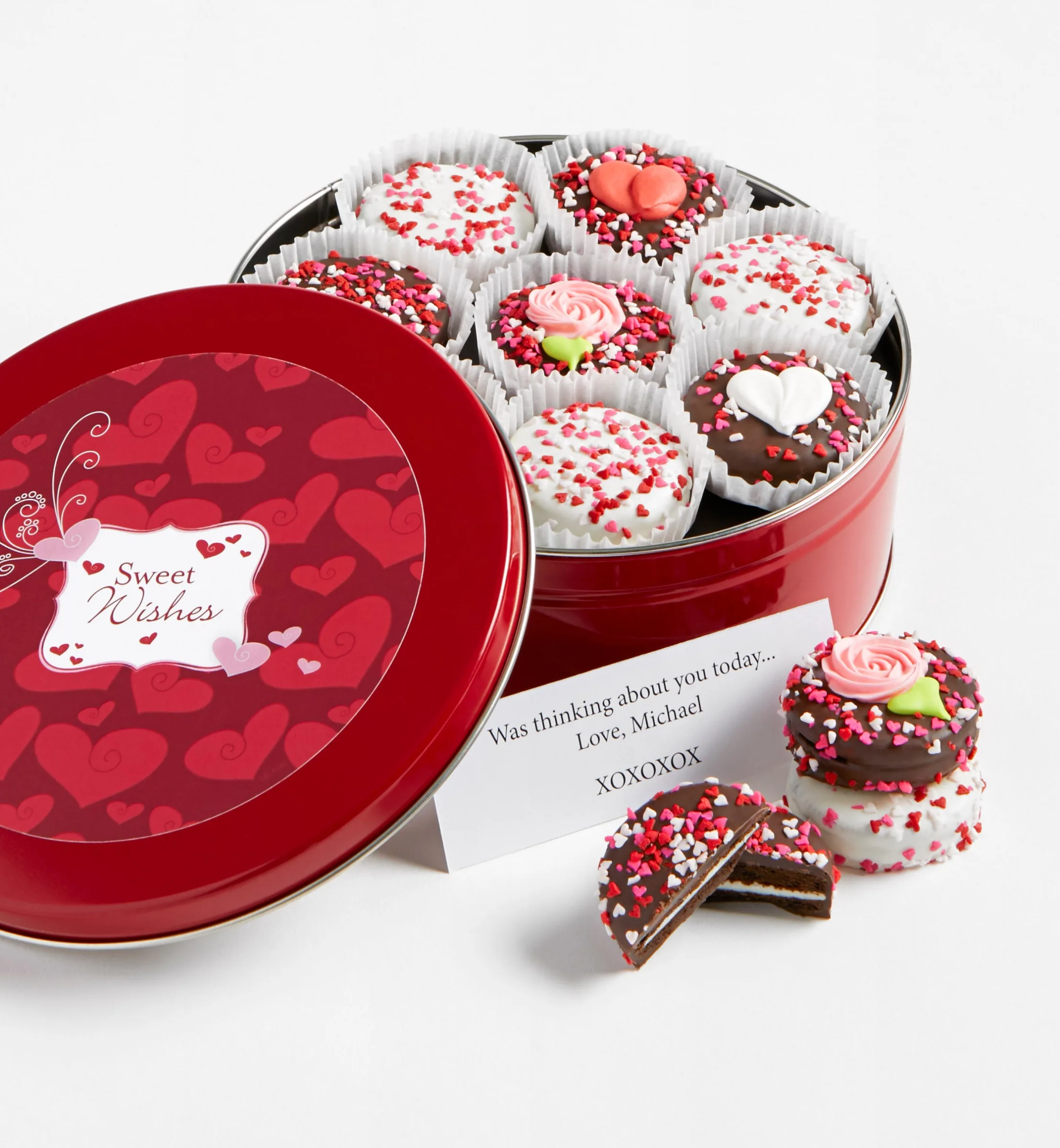 Hugs and Kisses Belgian Chocolate Covered Oreo® Tin