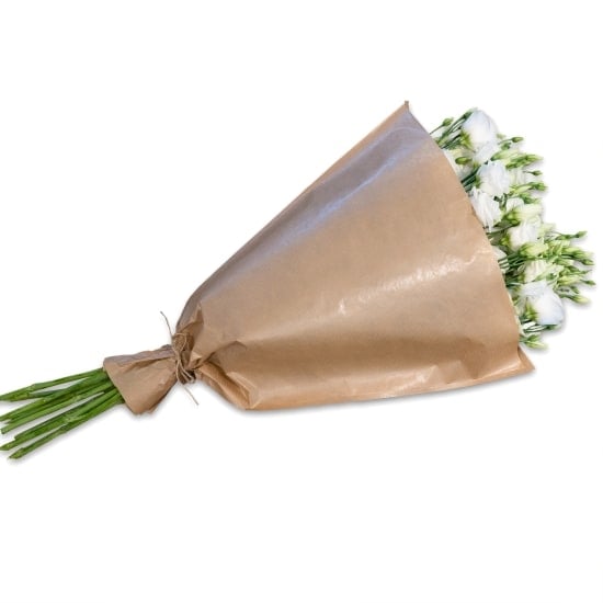 Bundle of white Lisianthus