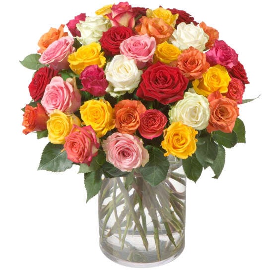 Colorful Bouquet Of Roses (Minimum)