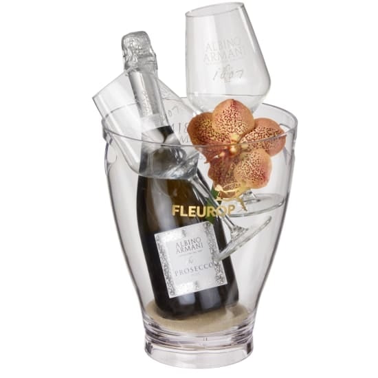 Natural Elegance: Prosecco Albino Armani DOC (75 cl) incl. ice bucket and two â€œConnaisseurâ€ glasses