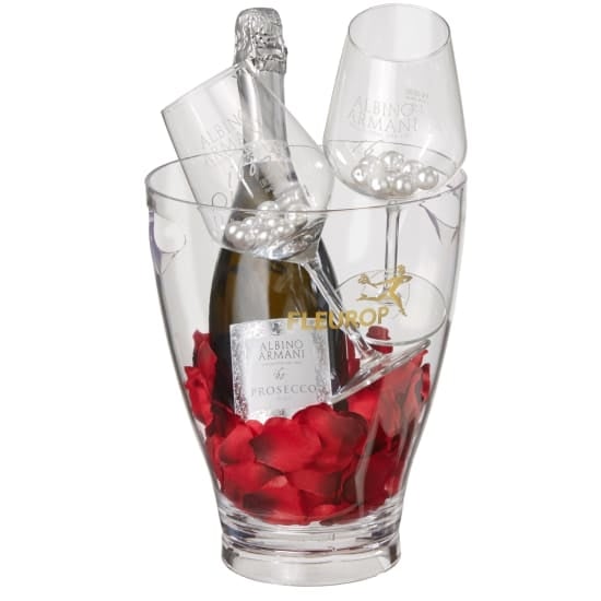 Time for Two with Prosecco Albino Armani DOC (75 cl) incl. ice bucket and two â€œConnaisseurâ€ glasses