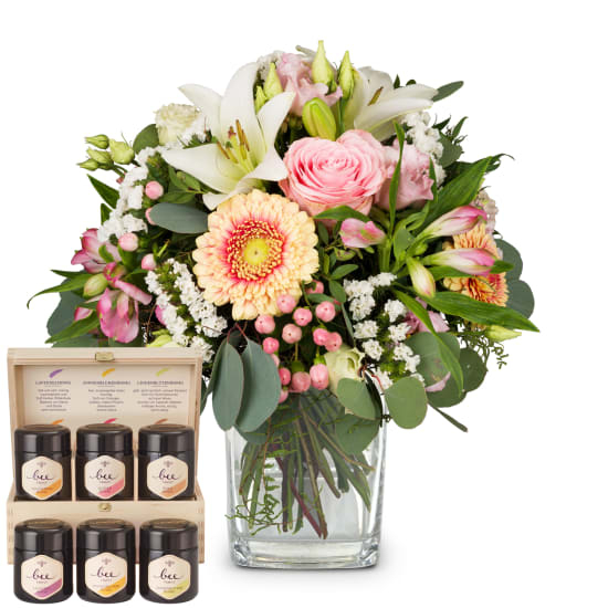 Lily Princess with Bee-Family honey gift set (Minimum)
