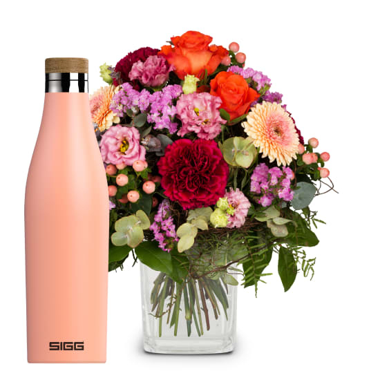 Colorful Wishes with SIGG water bottle Meridian Shy Pink 0.5L (Minimum)