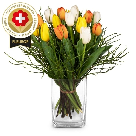 Flower bouquet «Swiss Tulips»