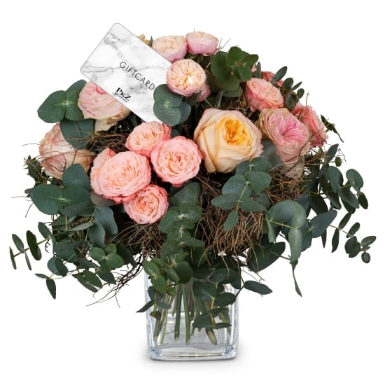 Flower bouquet «New Romance» with a gift card from PKZ