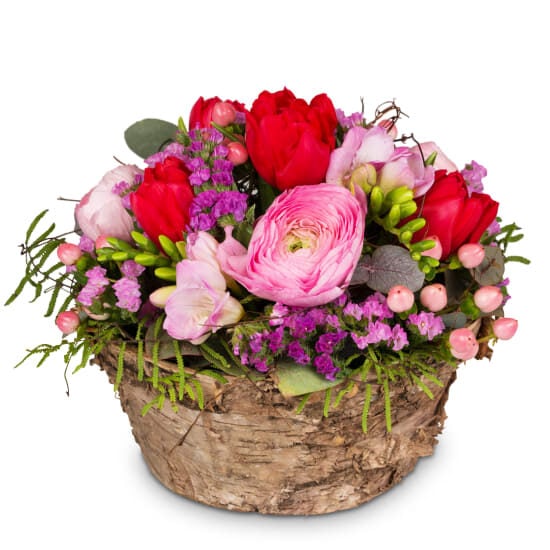 Fleurop Flower arrangement "Delicate Spring Creation" (Minimum)