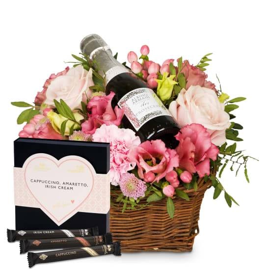 Flower arrangement «Flower Fairy» with Prosecco Albino Armani DOC (Minimum)
