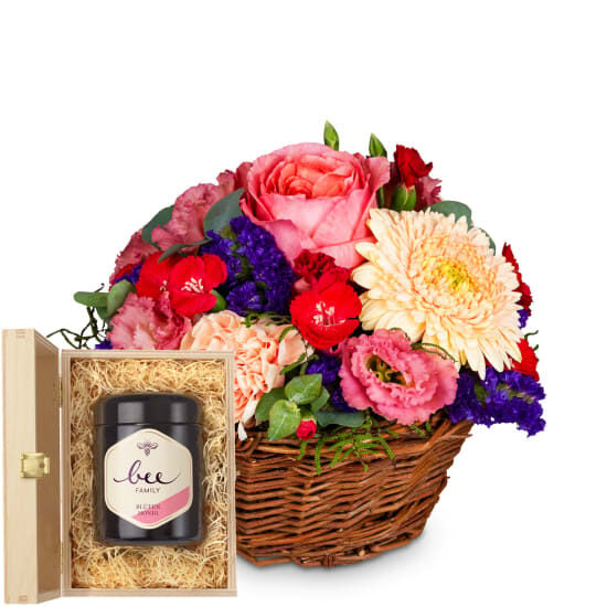Melody of Color with Bee-Family Swiss blossom honey (Minimum)