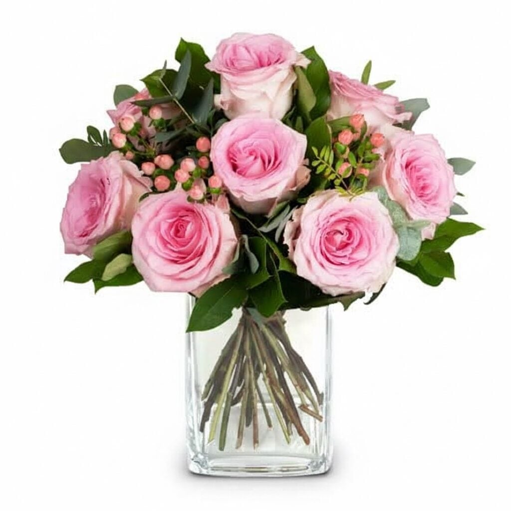 Flower bouquet «Rose Happiness» with Fairtrade Max Havelaar Roses (Minimum)