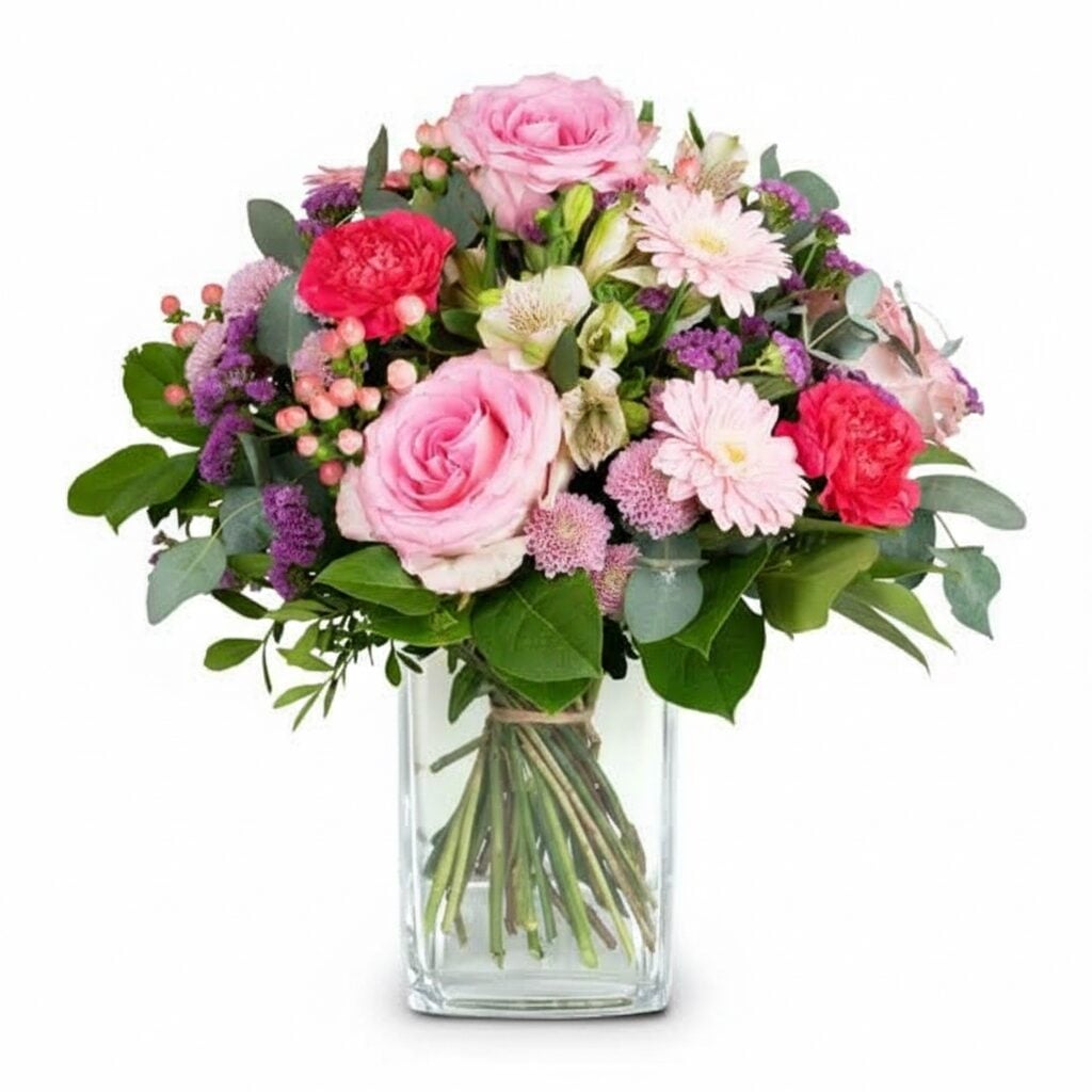 Flower bouquet «Harmony» with Fairtrade Max Havelaar Roses (Minimum)