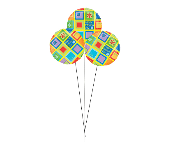 Happy Father's Day Geometric Balloon