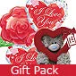 Romantic Gift - Balloon bouquet and bear