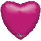 Metallic Fuchsia heart Shaped Balloon