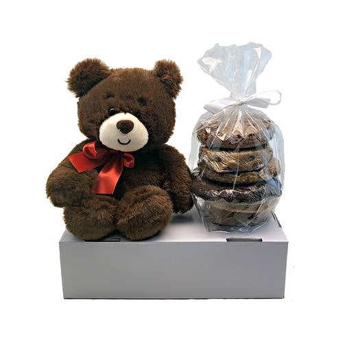 Bear with Gourmet Cookie Gift Set (1/2 Dozen)