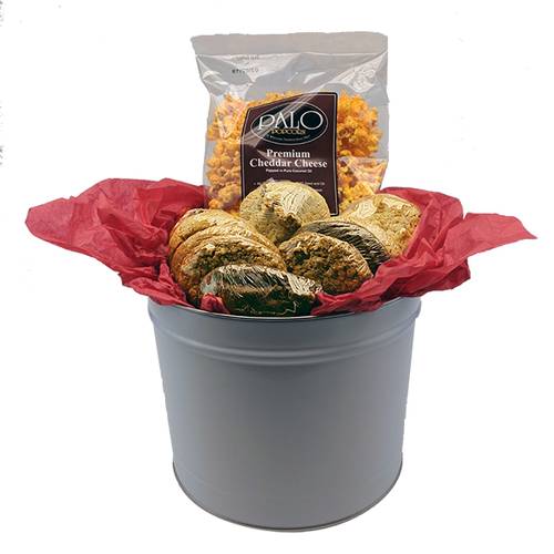 Cheddar Popcorn and Gluten Free Cookie Tin