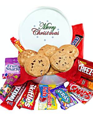 Merry Christmas Gluten Free Cookie Goodie Tin (1/2 Dozen)