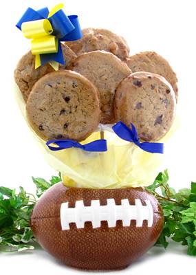 Football Gluten Free Cookie Bouquet (1/2 Dozen)