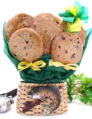 Gluten Free Fishing Basket Cookie Bouquet (1/2 Dozen)