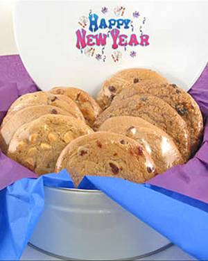 New Year Gourmet Cookie Tin (1 Dozen)