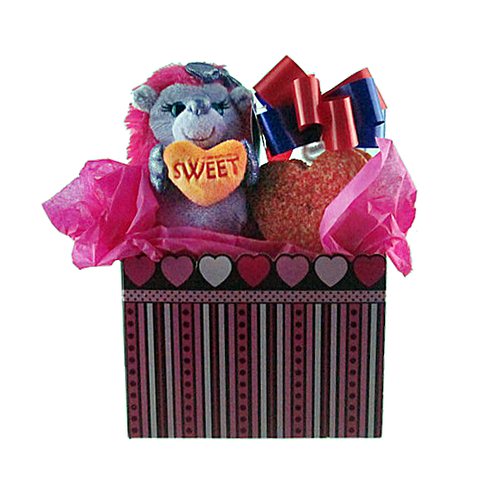 Hedgehog with Heart Shaped Cookies Tote Gift Set