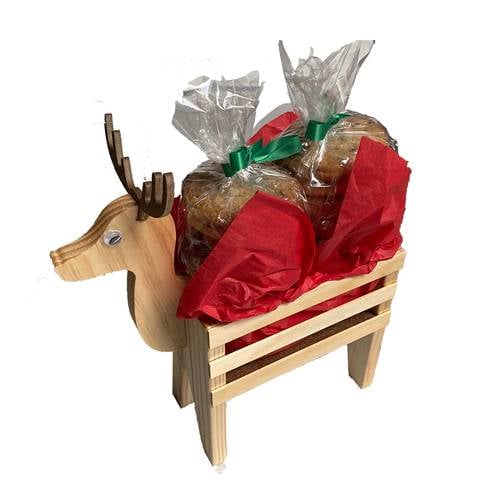 Wooden Sleigh Cookie Bouquet (1/2 Dozen)
