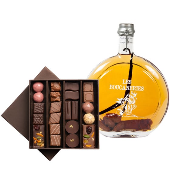 Chocolates and cocoa-infused rum
