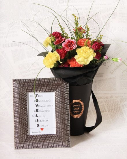 Carnation box of the father (Small)