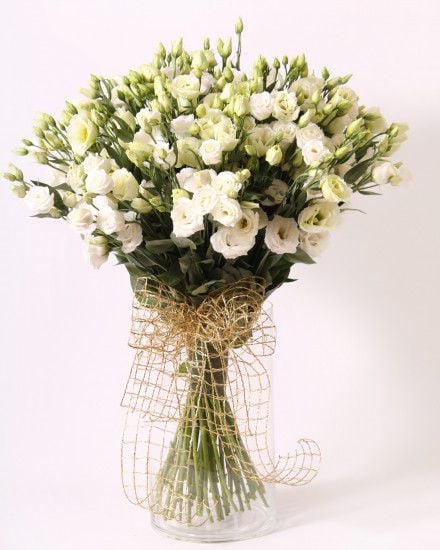 White eustoma bouquet (Small)