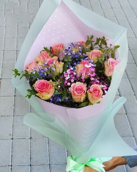 Bouquet of roses "I love summer" (Small)
