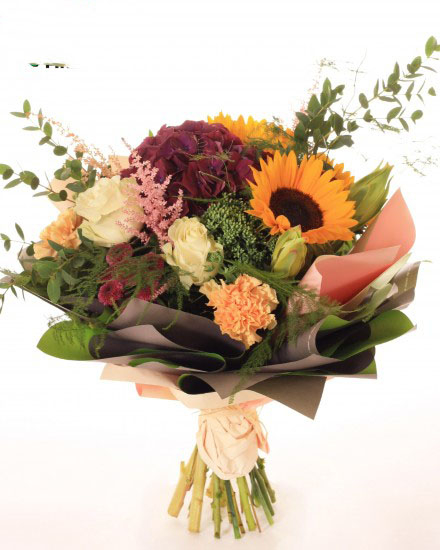 Summer bouquet of sunflower
