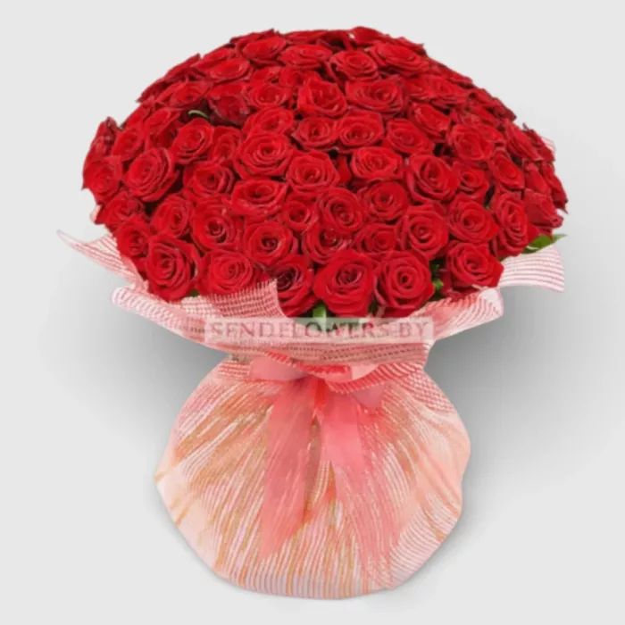 VIP bouquet of 101 red roses