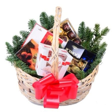 Gift Basket Under Christmas Tree Gifts