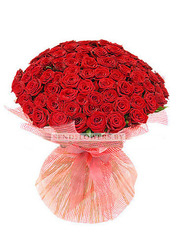VIP bouquet of 101 red roses