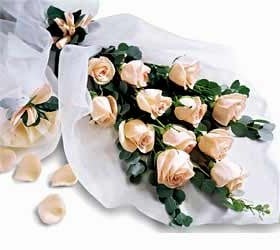 Sumptuous Hand Tied White Roses