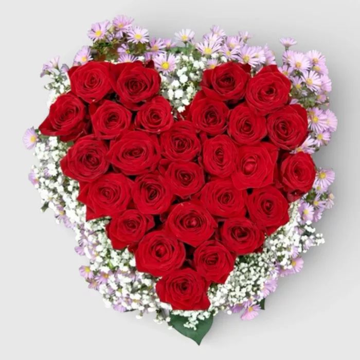Heart-shaped arrangement Loving heart